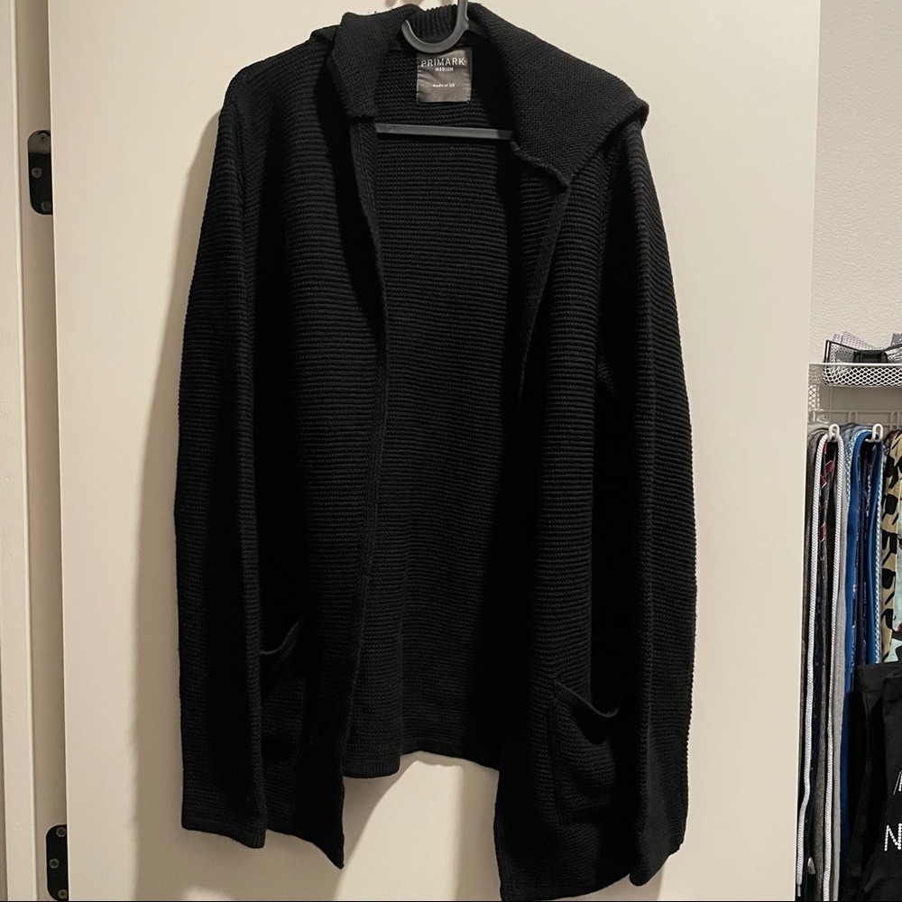 Primark | Modern Black Open Cardin Hoodie